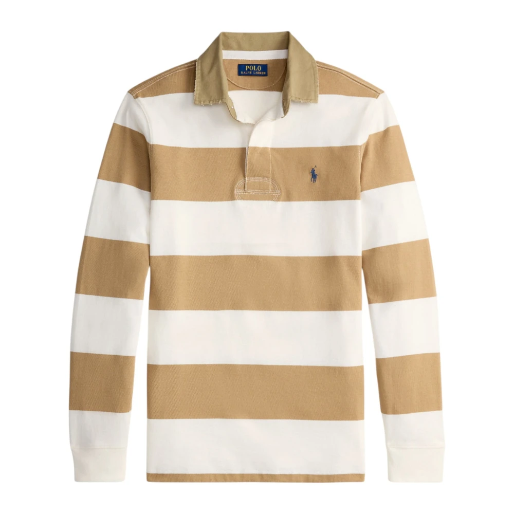 Ralph Lauren Men's Classic Fit Khaki-Collar Rugby Shirt
