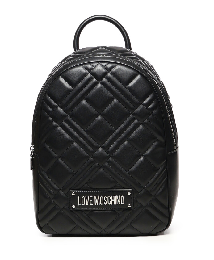 black-zippered-backpack-with-adjustable-straps