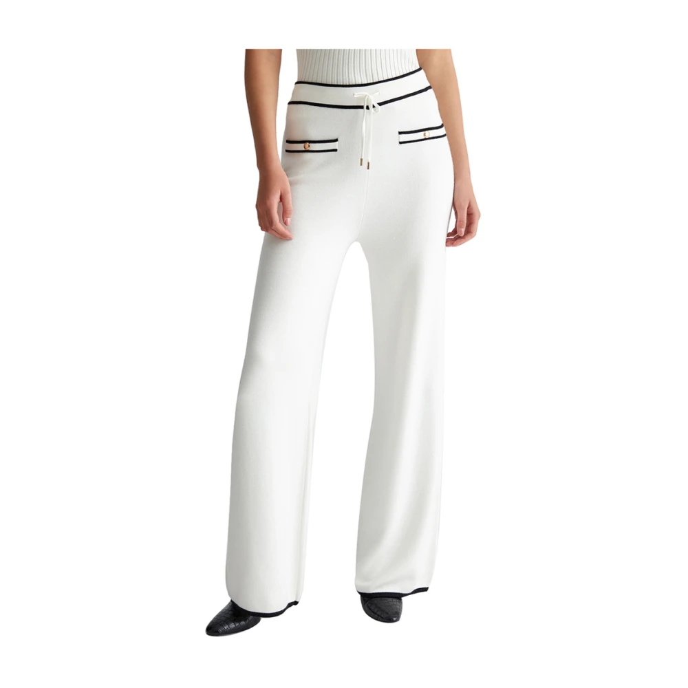 Liu Jo Witte Elegant Veelzijdige Broek White Dames