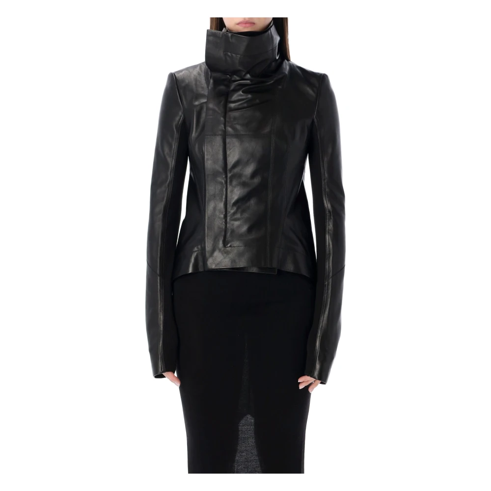 Rick Owens , Leather Jackets, Female, Black, S, Naska Biker Jacket