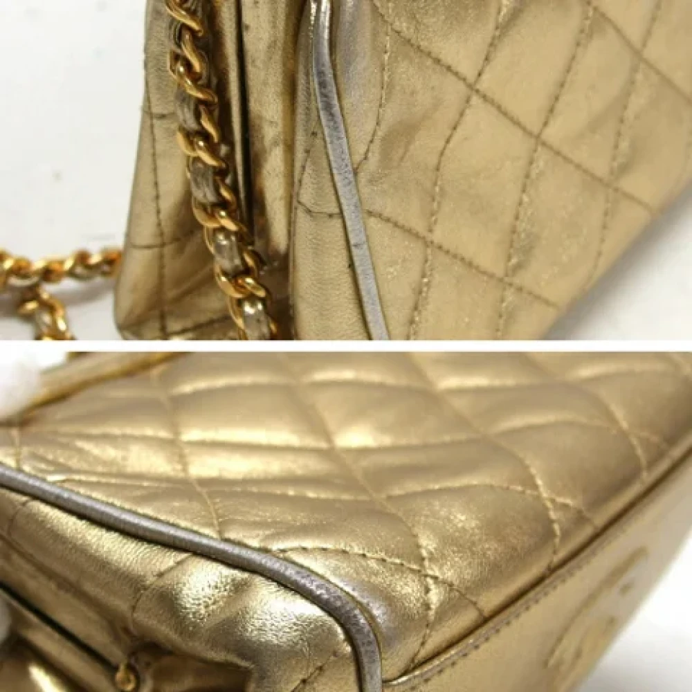 Chanel Vintage Pre-owned Fabric chanel-bags Yellow Dames