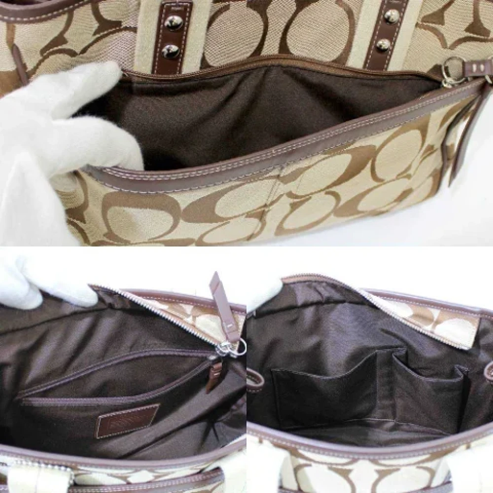 Coach Pre-owned Canvas totes Brown Dames