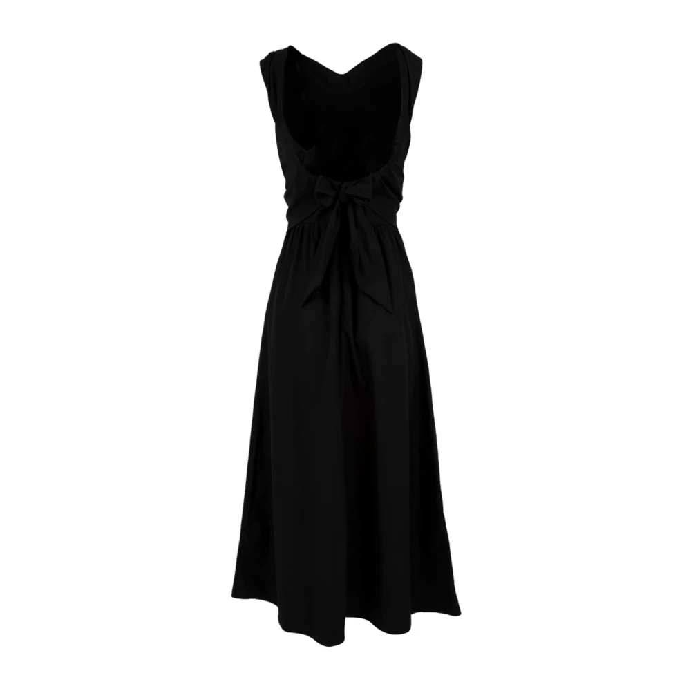 Aspesi Elegante Zwarte Jurk Model 2905 Black Dames