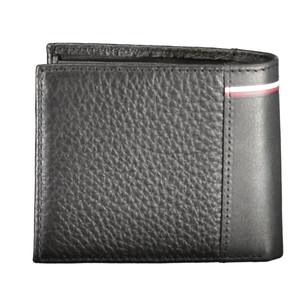 Tommy Hilfiger Heren Portemonnee Zwart Contrast Details Logo Black Dames