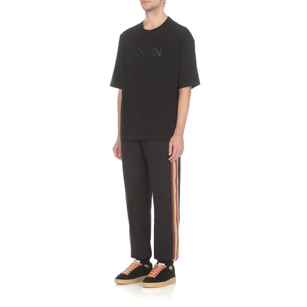 Lanvin Oversized Zwart T-Shirt Black Heren