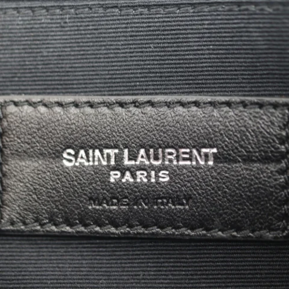 Yves Saint Laurent Vintage Pre-owned Fabric clutches Black Dames