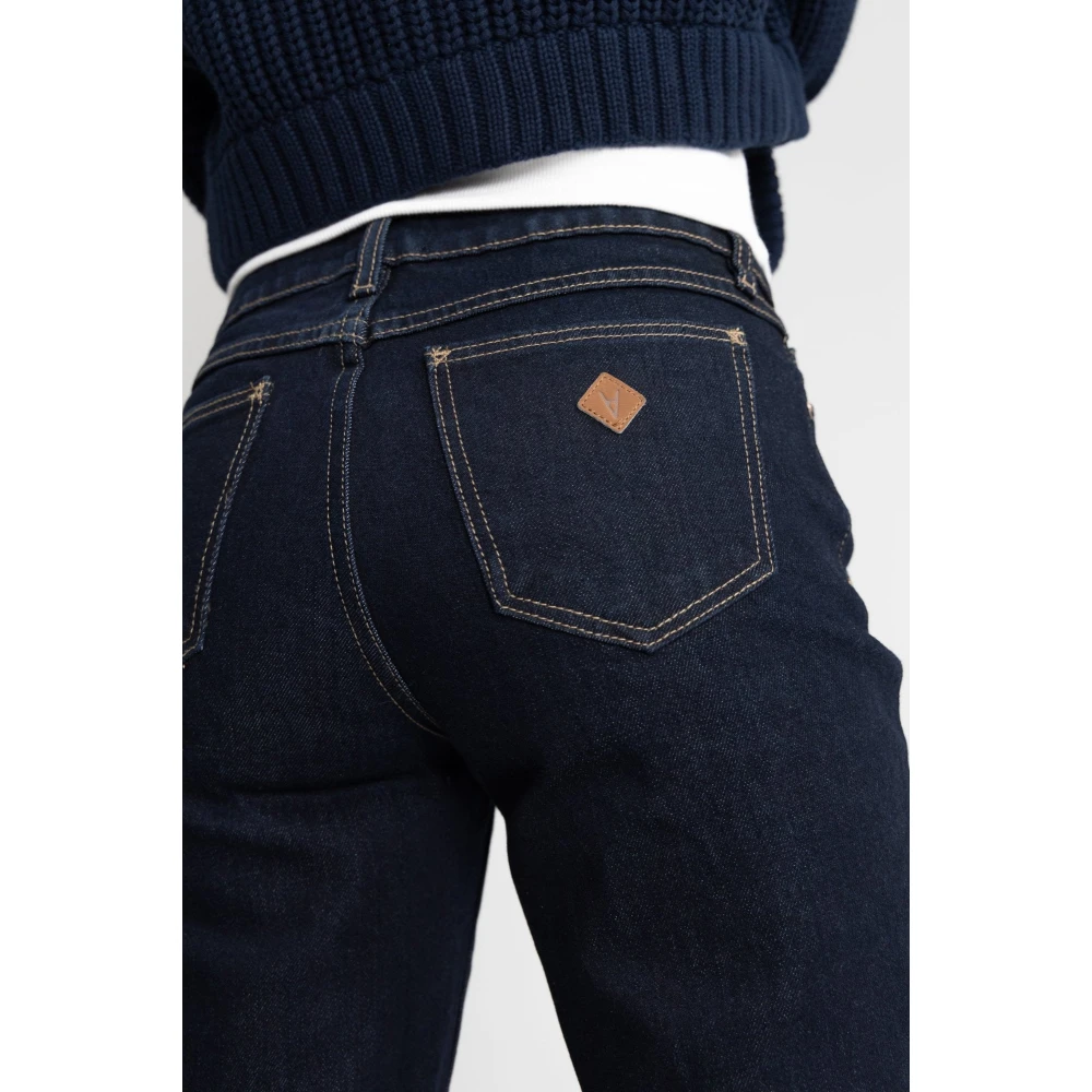 Abrand Jeans Low Boot Flared Slim Fit Jeans Blue Dames