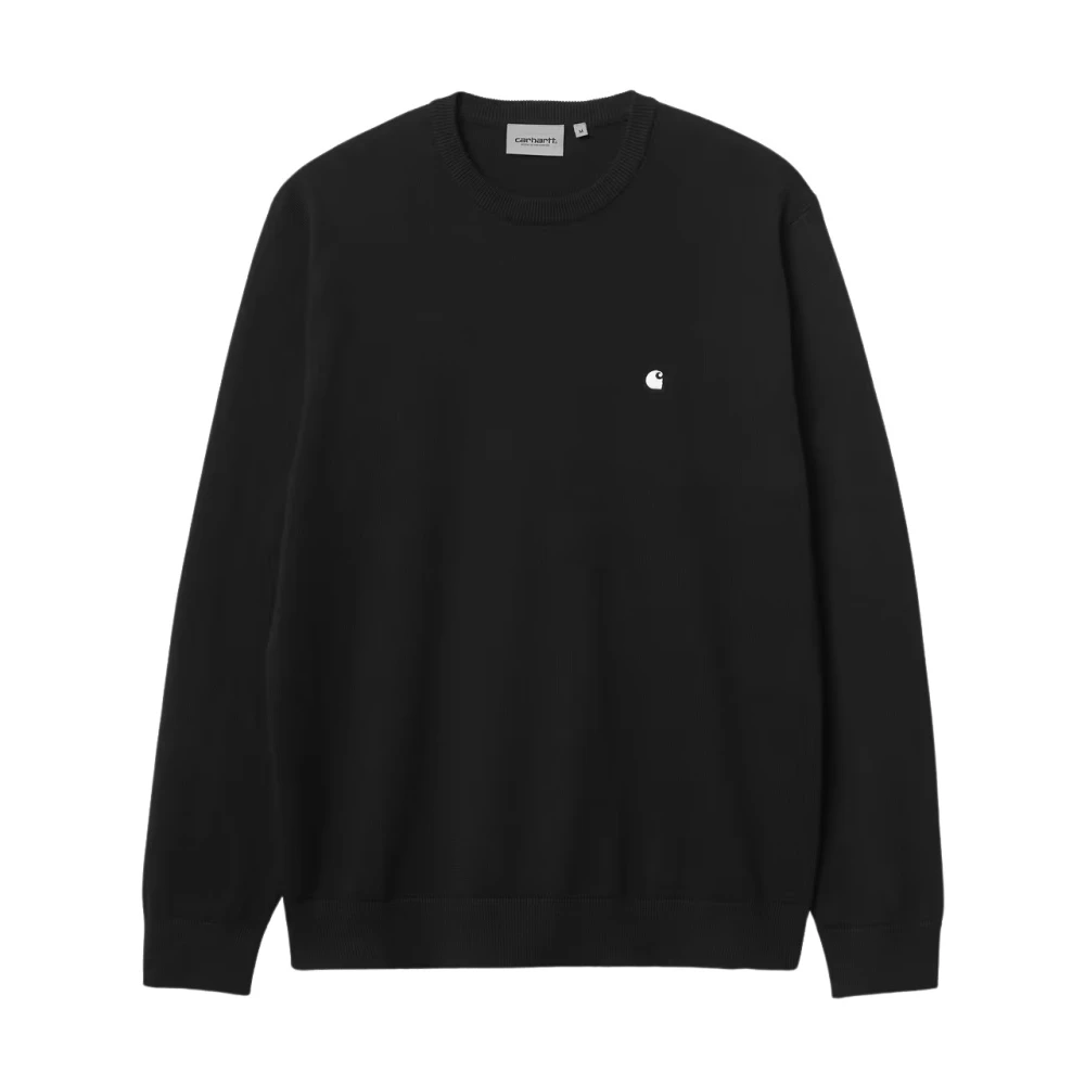 Carhartt Wip Men's Black Madison Jumper - Round-Neck Knitwear - S - Knitwear