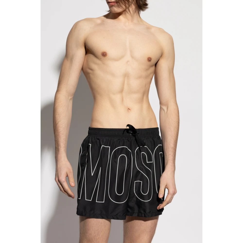 Moschino Zwembroek Black Heren