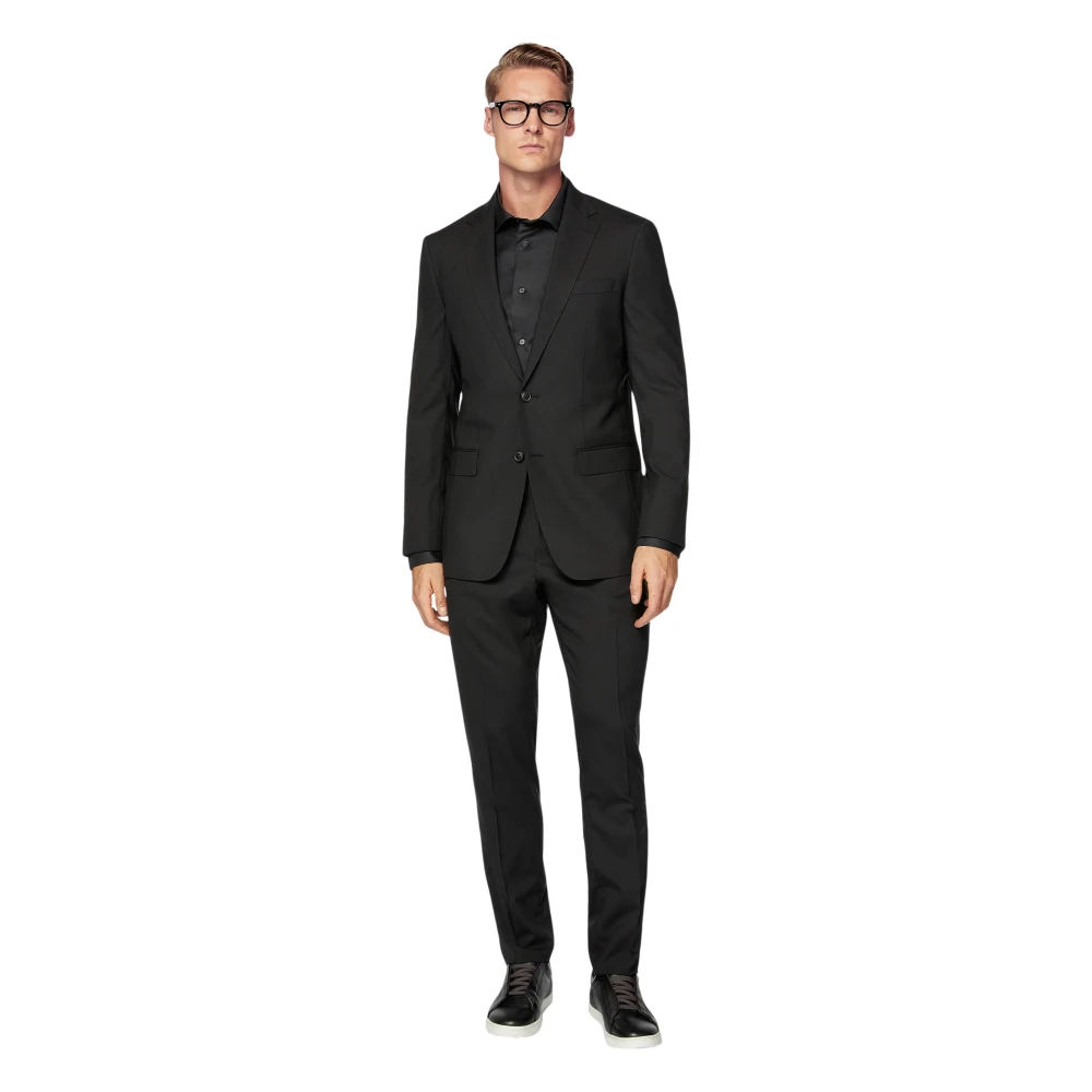 Boggi Milano Wol Stretch Pak Anversa Black Heren