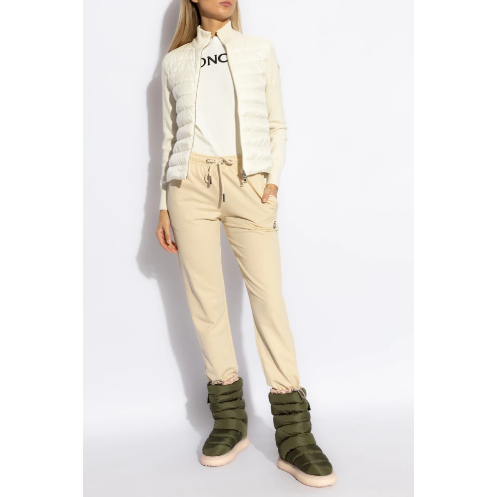 Moncler T-shirt met logo White Dames