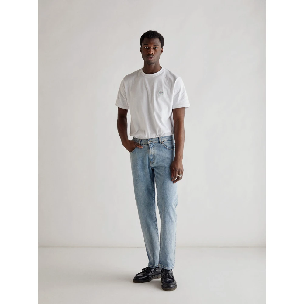 Woodbird Stone Wash Slim Fit Jeans Blue Heren
