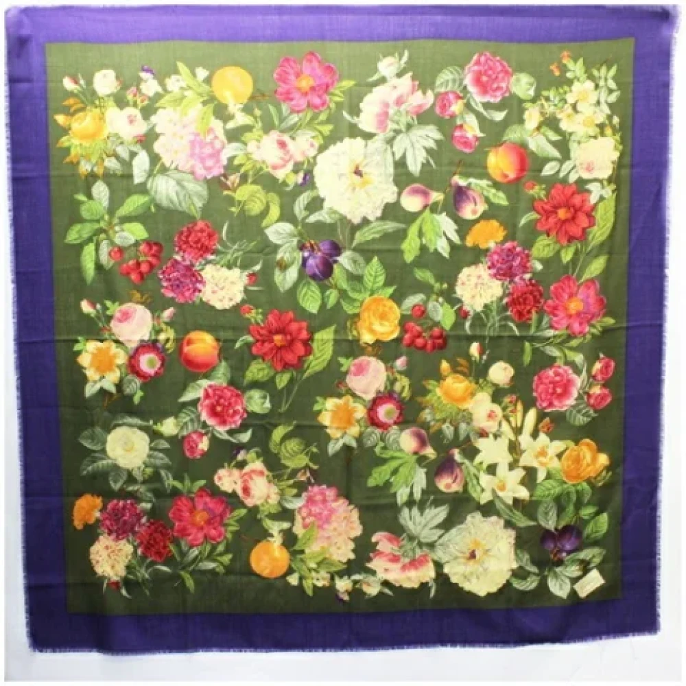 Gucci Vintage Pre-owned Silk scarves Multicolor Dames