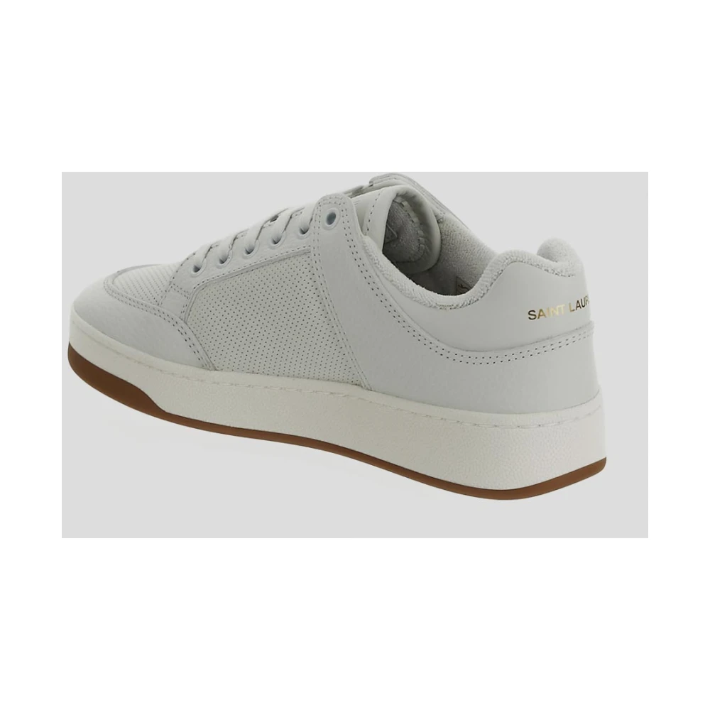 Saint Laurent Leren Sneaker White Dames