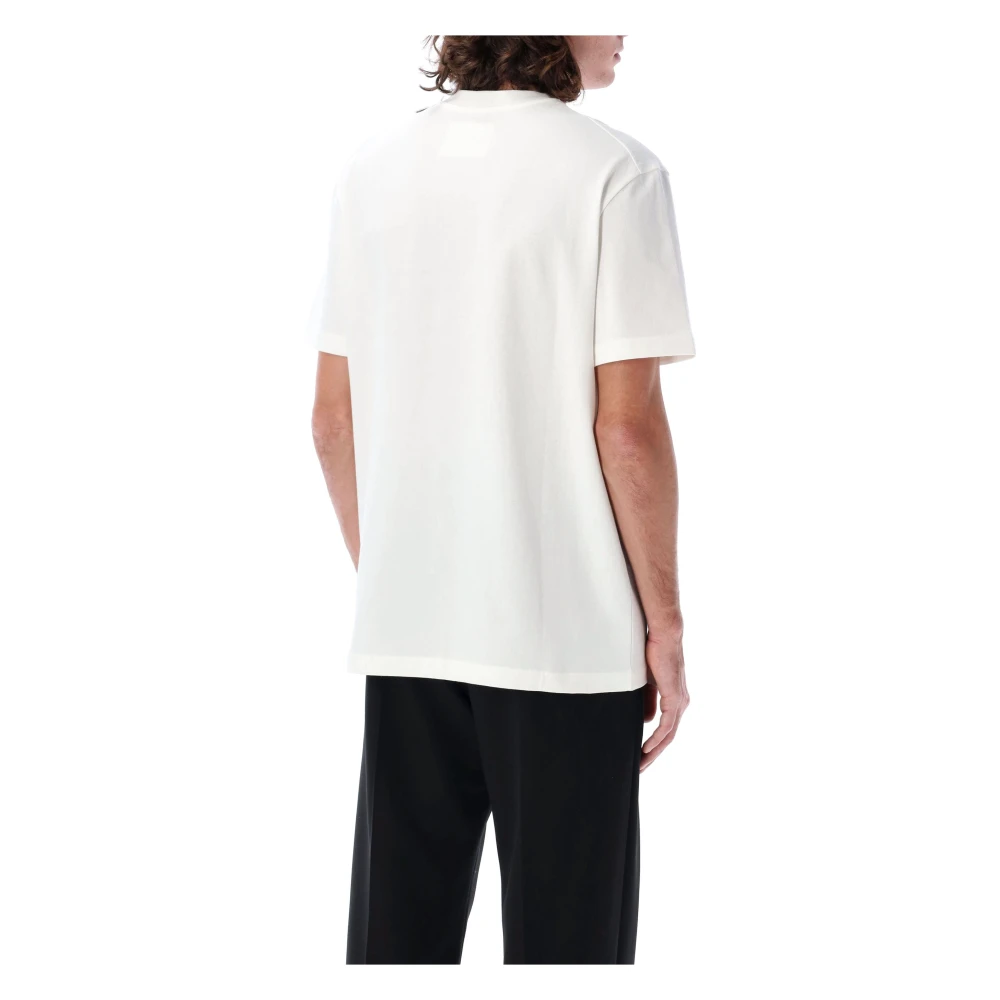 Jil Sander Nieuw Logo Tag T-shirt White Heren