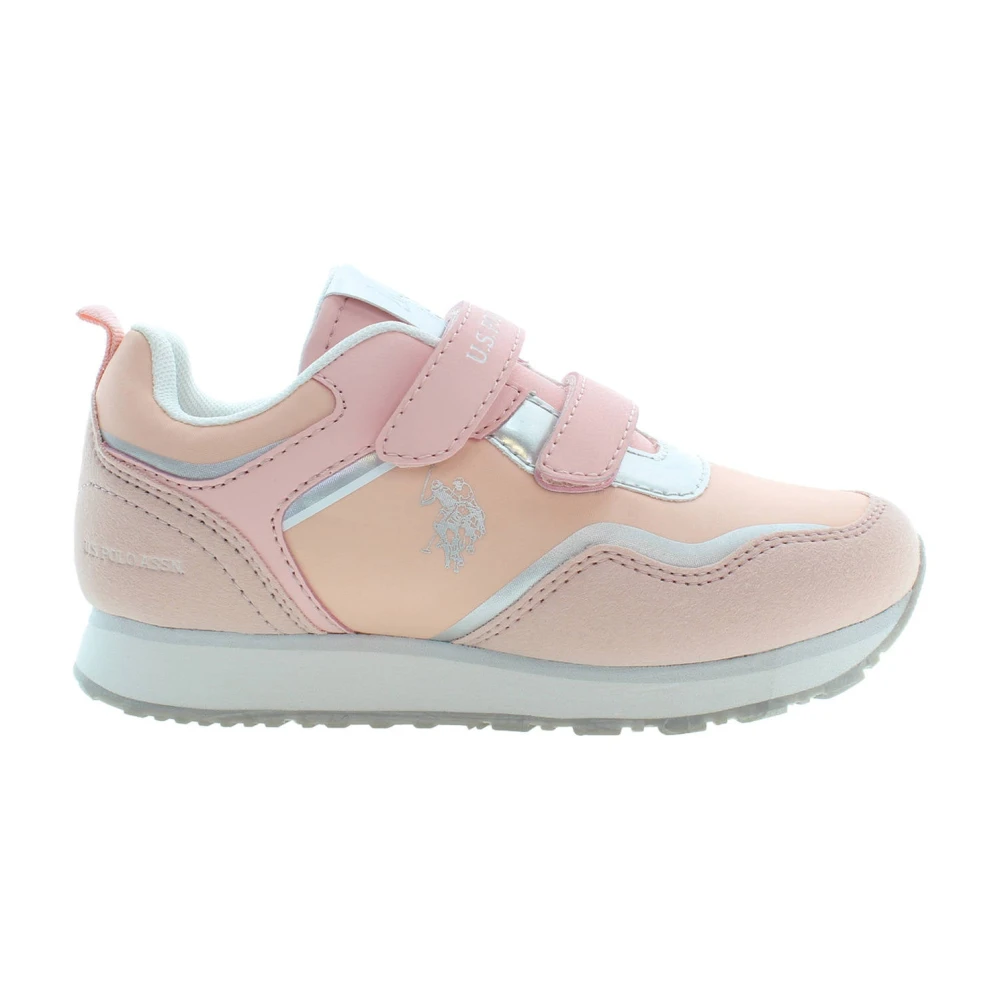 U.s. Polo Assn. Girls Pink Sports Shoes With Contrast Details - Kids Sneakers - 32 Eu - Kids