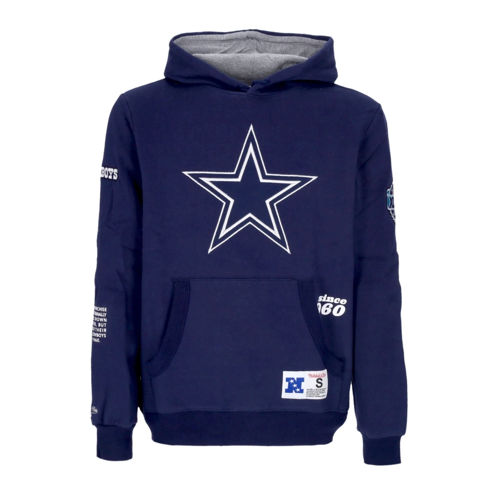 Mitchell & Ness NFL Team Origins Fleece Hoodie Blue Heren