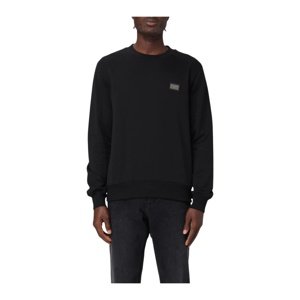 Dolce & Gabbana Men's Black Crew Neck Sweatshirt