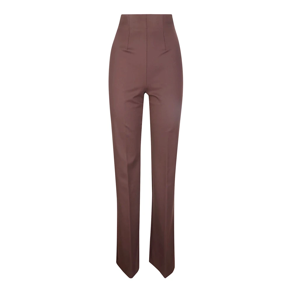 SPORTMAX Slim-fit Trousers Brown Dames