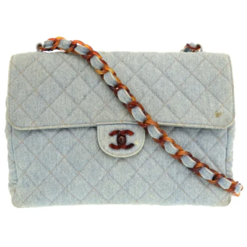 Chanel Vintage Pre-owned Fabric chanel-bags Blue Dames