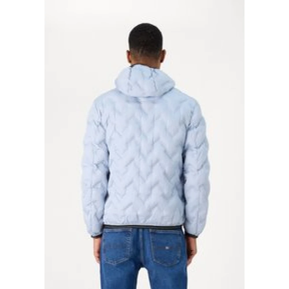 Blauer Heren Hooded Puffer Jas Gray Heren