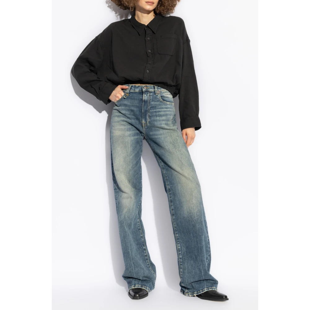 R13 Vintage Effect Jeans Blue Dames