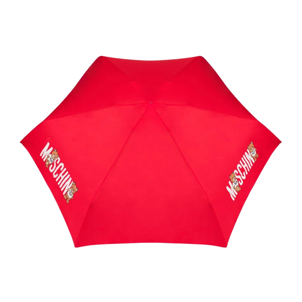 Moschino Rode kinderparaplu met Teddy Bear logo Red Dames