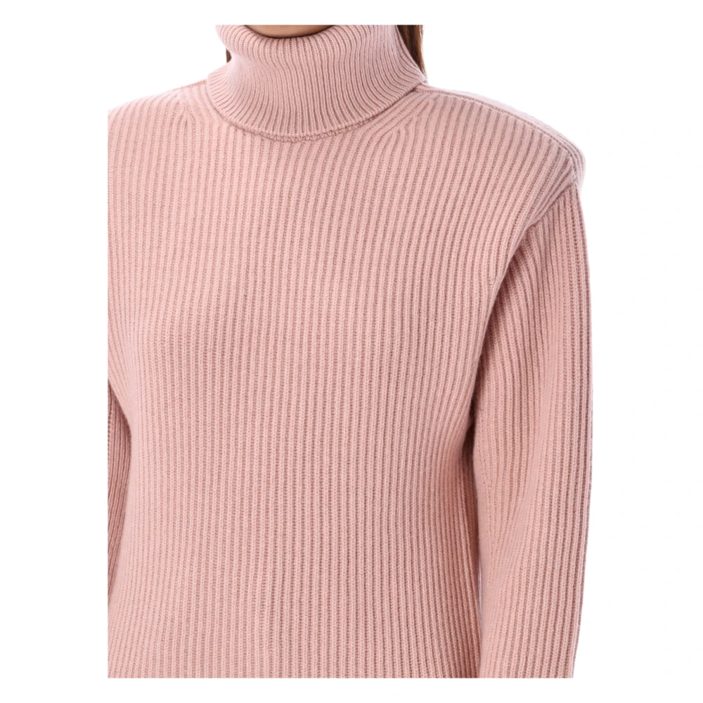 Stella Mccartney Gezellige Turtleneck Cashmere Sweater Rose Pink Dames