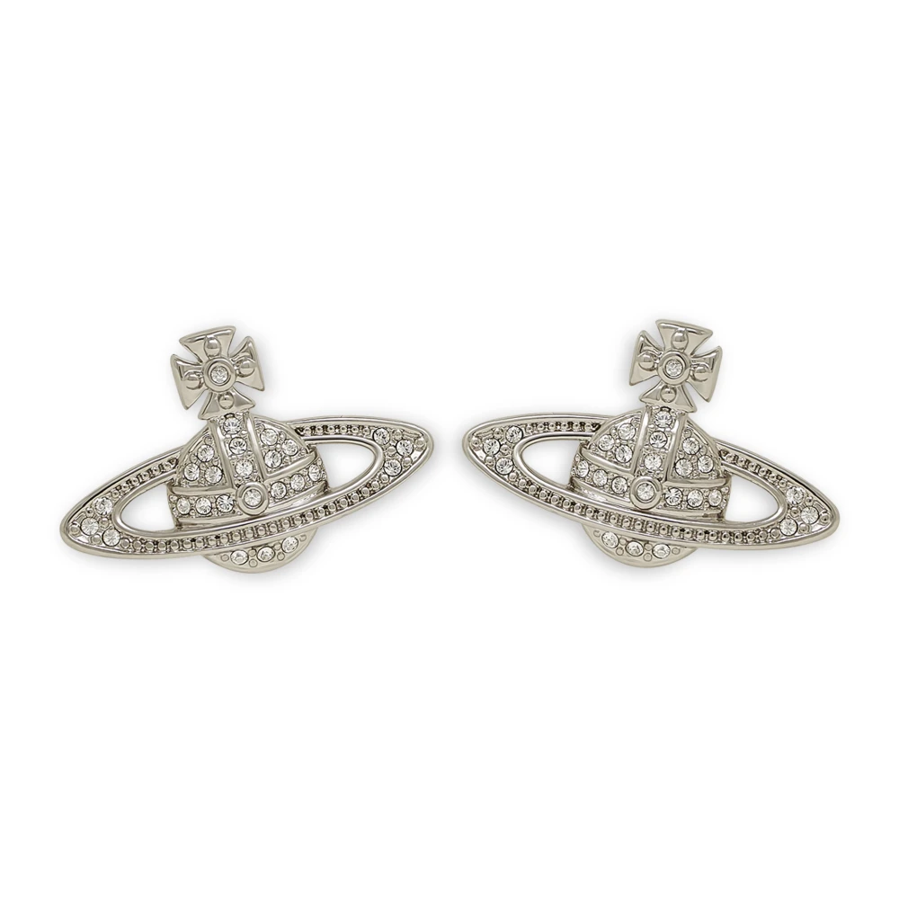 Vivienne Westwood Earrings, Female, One Size, Mini Bas Relief Earrings Gray