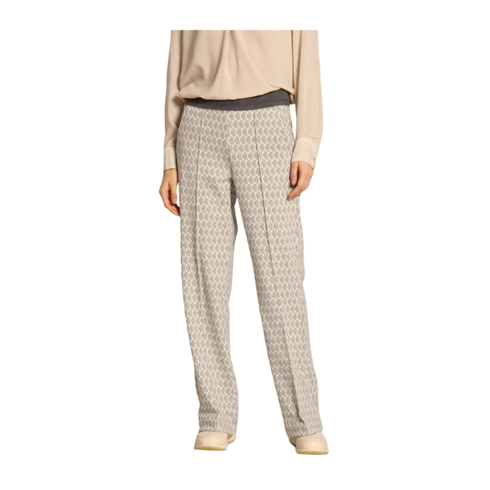 Mason's Grijze Jersey Chino Broek met Flare Gray Dames