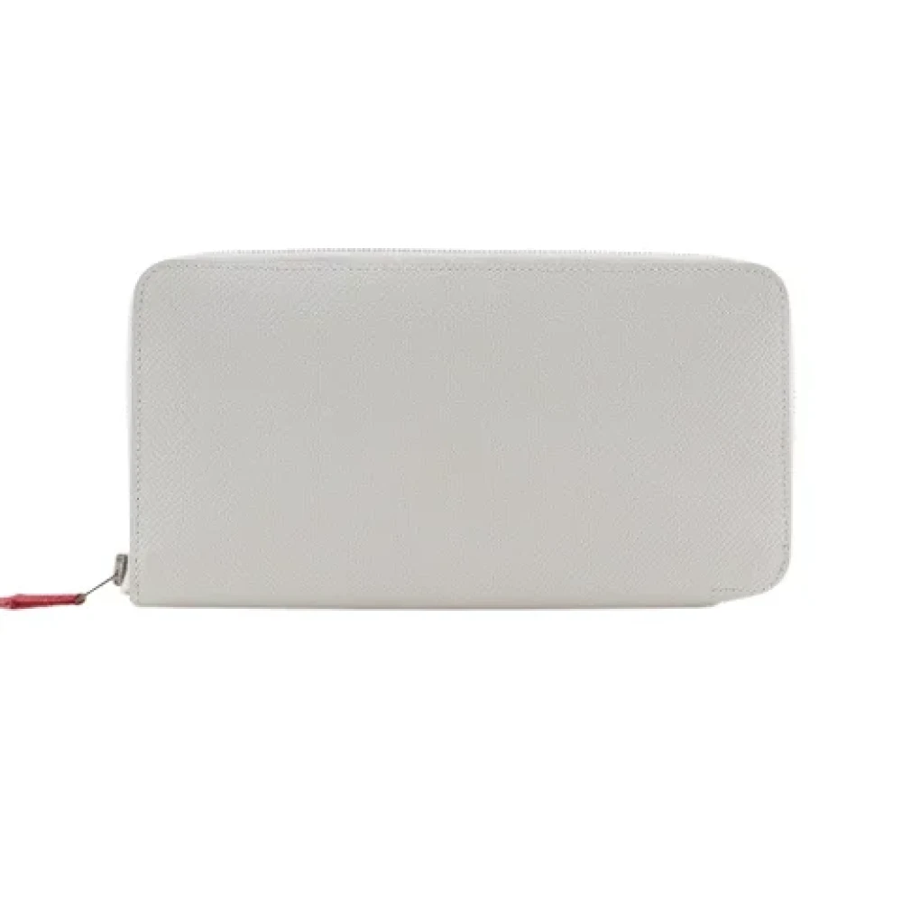 Hermès Vintage Pre-owned Leather wallets White Dames
