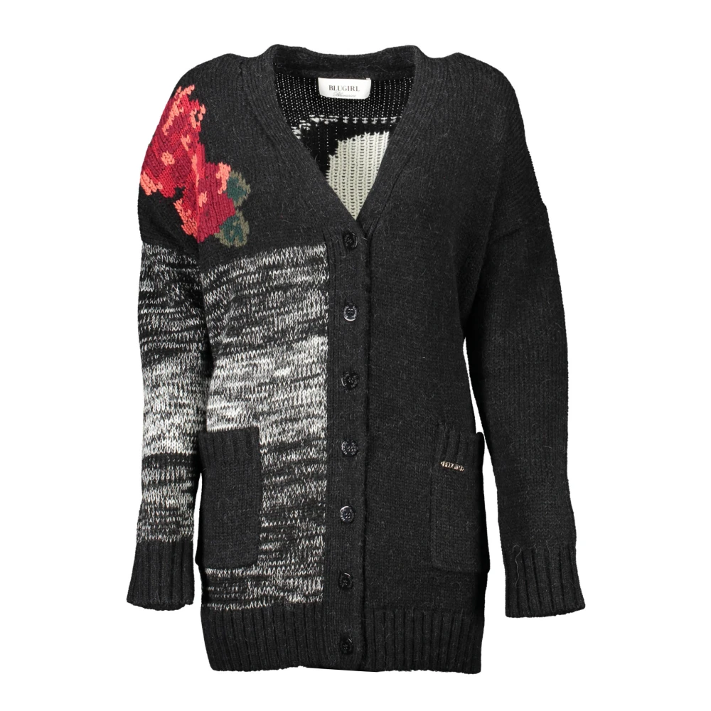 Blugirl Vrouw Zwart Truien & Vesten Dames, L, E Cardigan Met Lange Mouwen