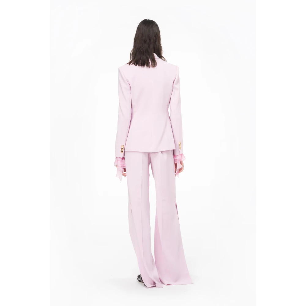 pinko Double-breasted blazer met metalen knopen Pink Dames