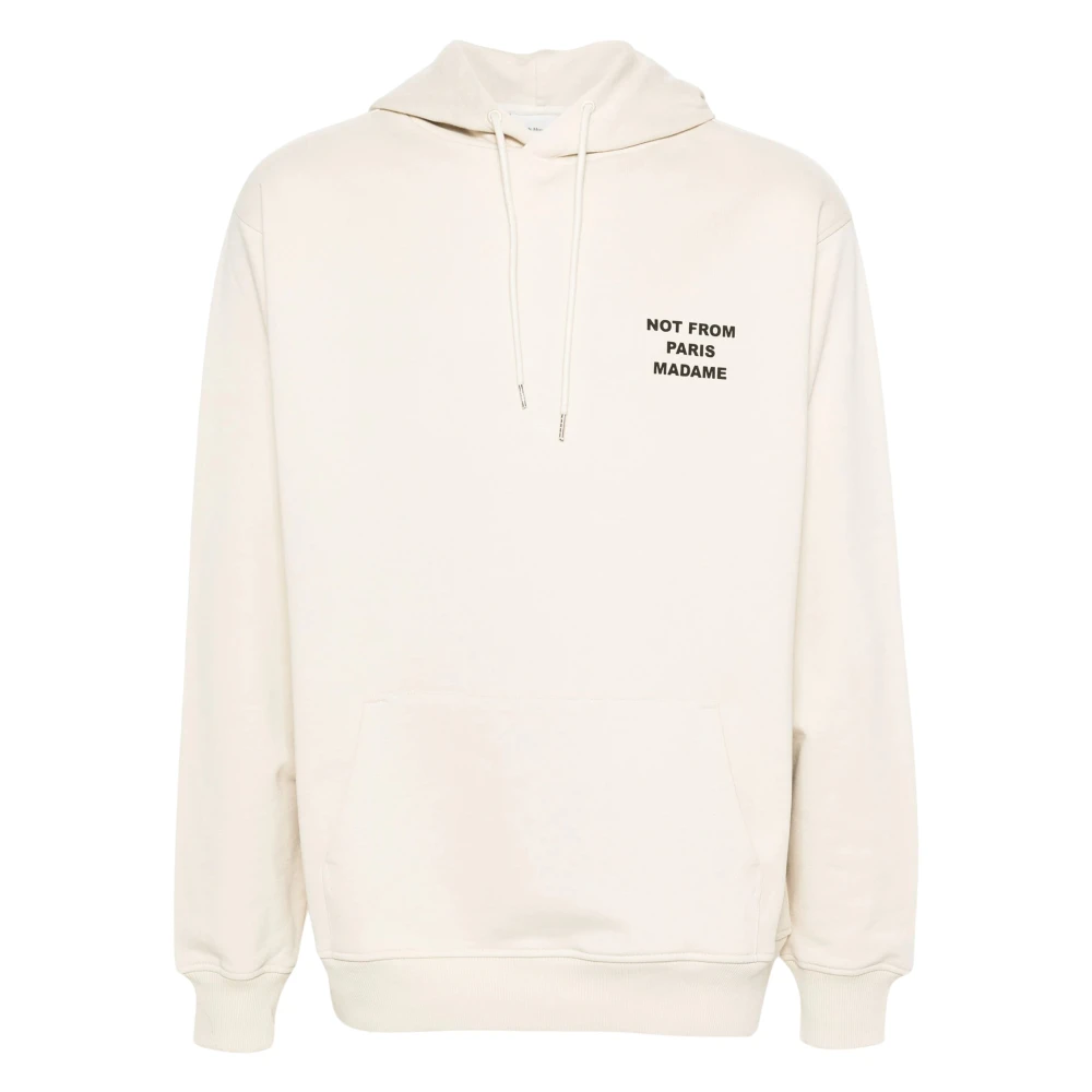 Drole de Monsieur Donker Mastic Hoodie Sweater Beige Heren