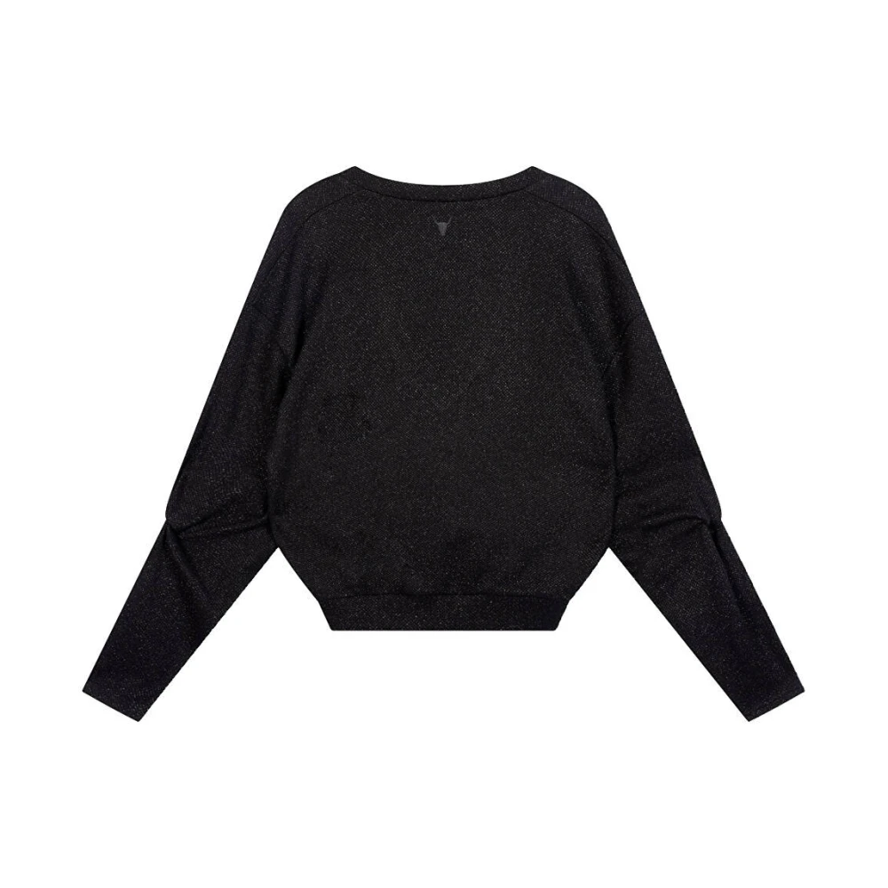 Alix The Label Gebreide trui met mouwdetail Black Dames