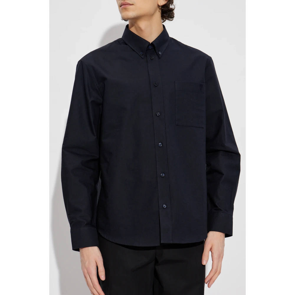 Burberry Shirt met logo Blue Heren