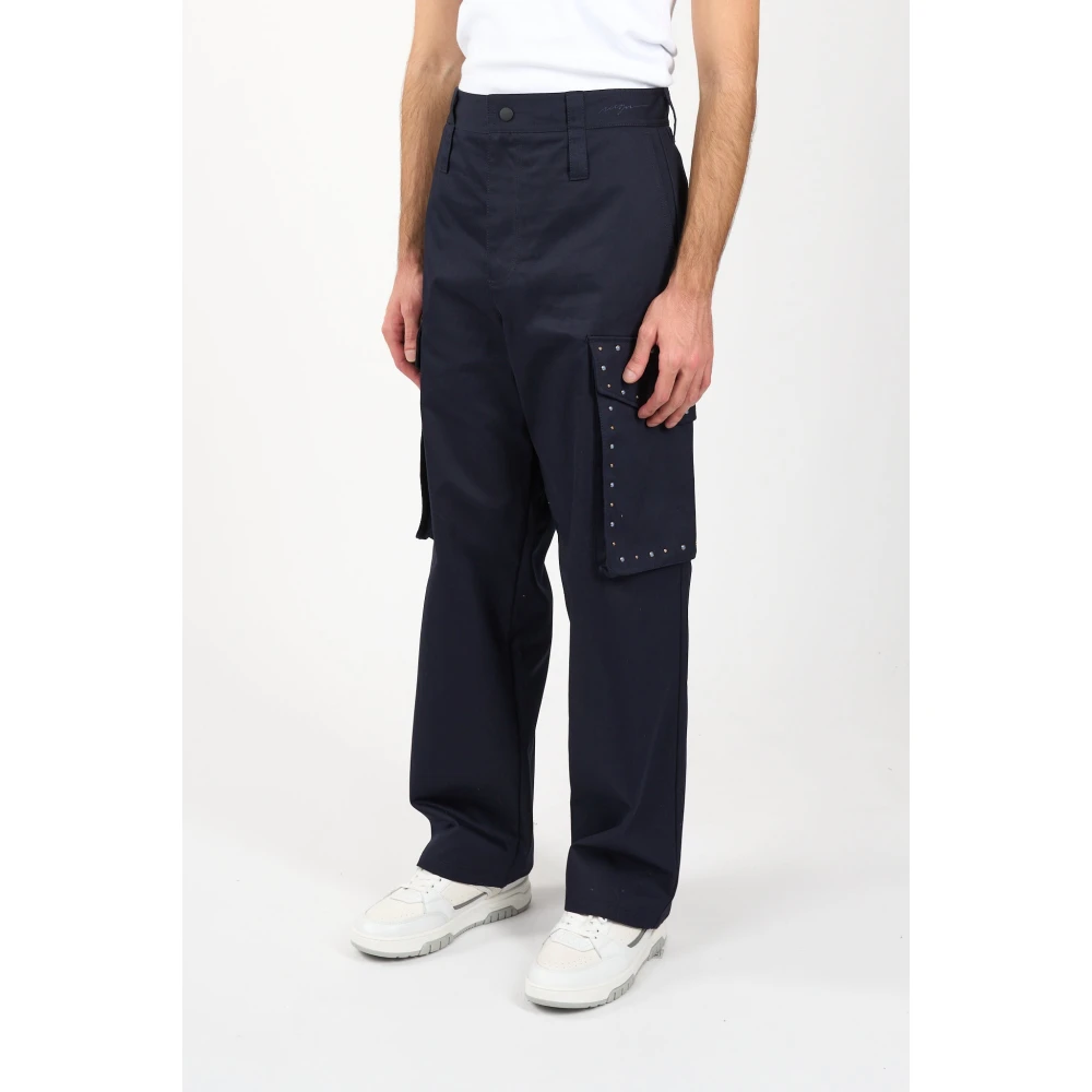 Msgm Cargo broek met studs Blue Heren
