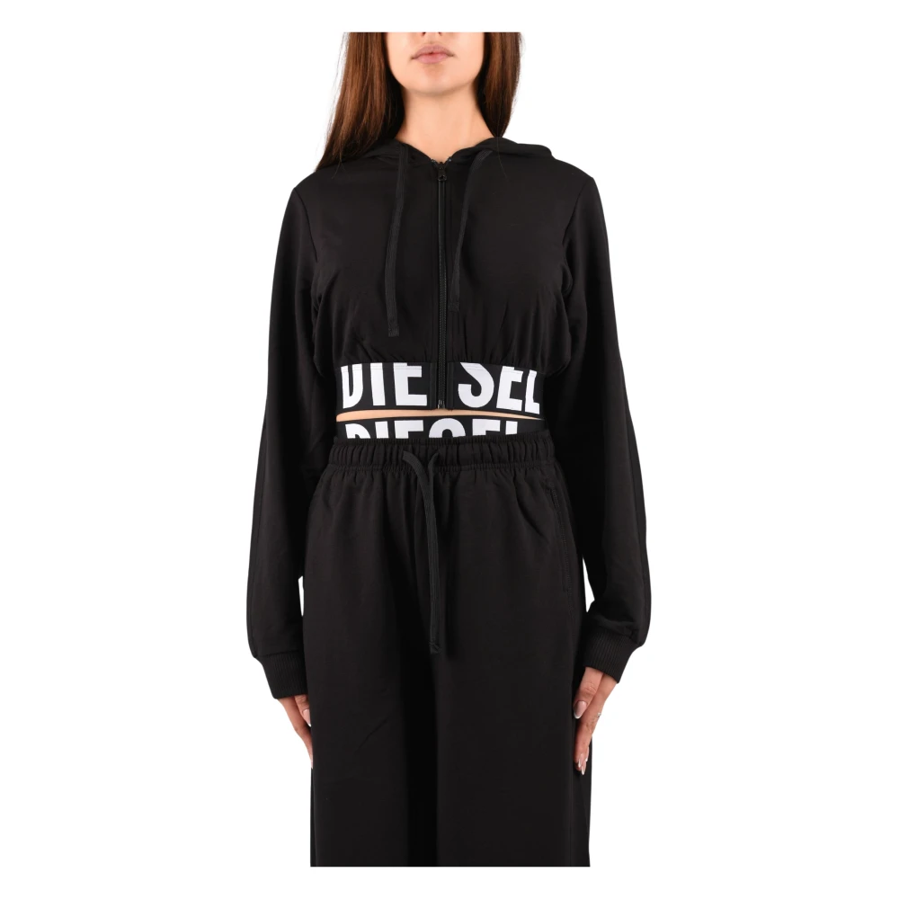 Diesel Donna Nero Felpe, Xl, New,
