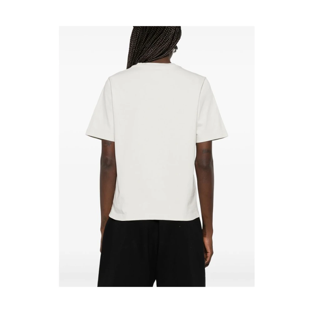 Dsquared2 Lichtgrijs Logo Print Crew Neck T-shirt Gray Dames