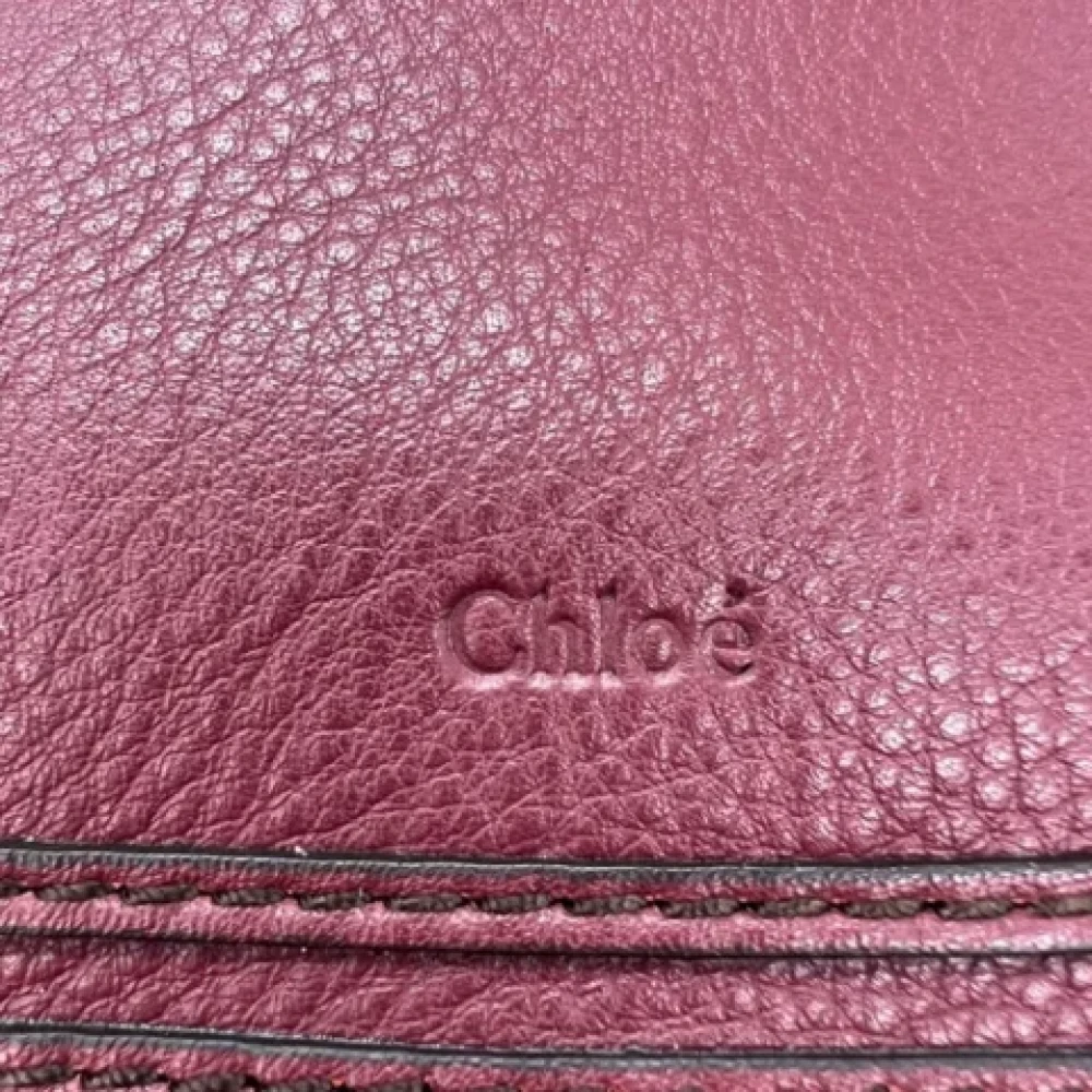 Chloé Pre-owned Leather handbags Red Dames