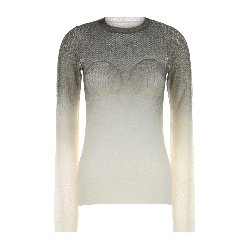 Maison Margiela Women's Beige Wool Blend Sweater