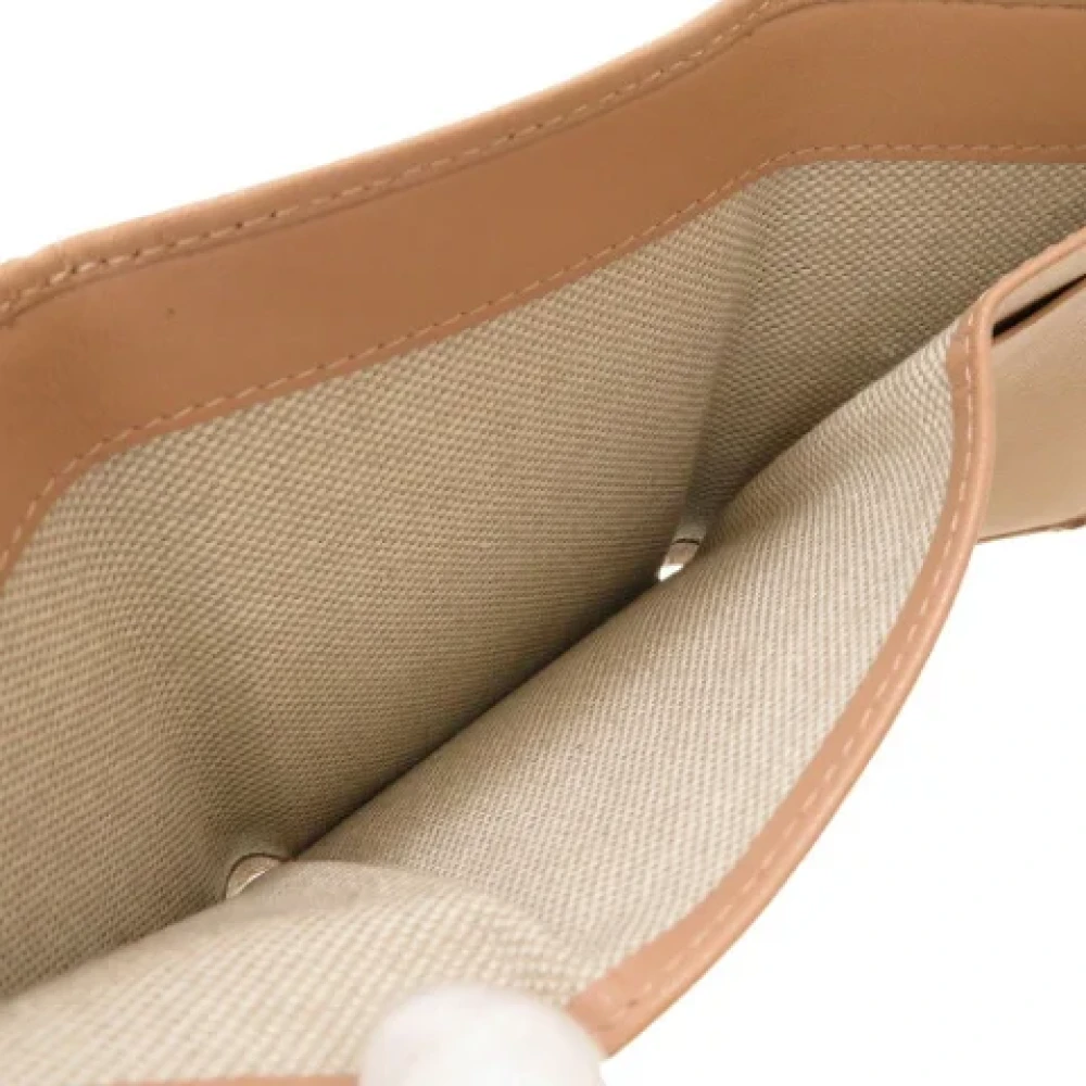 Jimmy Choo Pre-owned Leather wallets Beige Dames