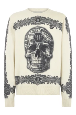 Pullover Rundhals LS Skull