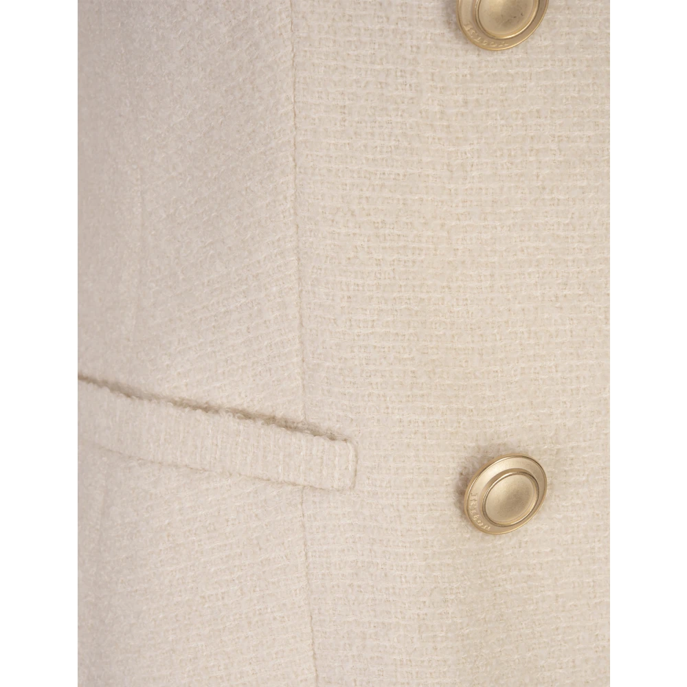 Kiton Luxe Witte Kasjmier Zijden Vest White Dames