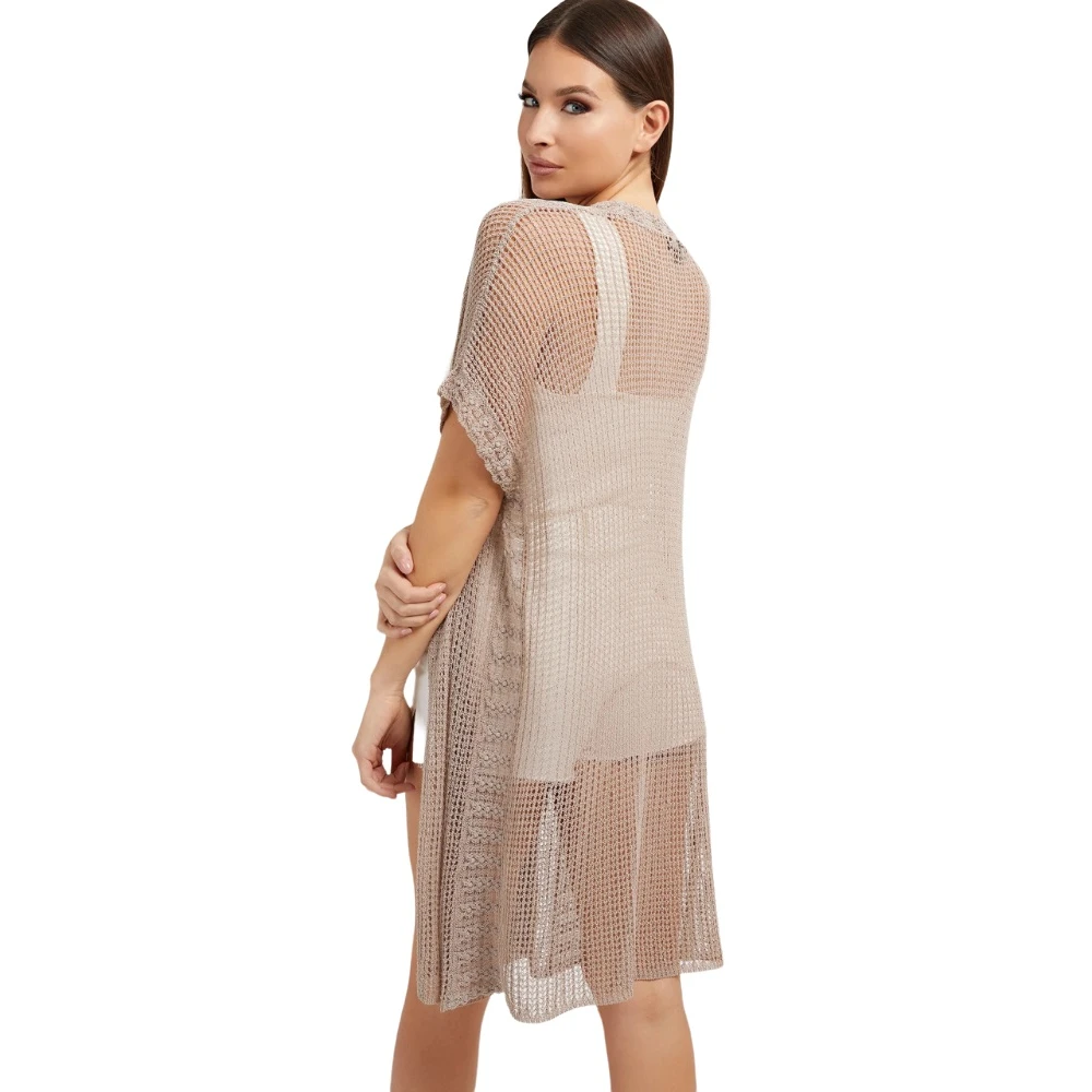 Guess Stijlvolle Cardigan voor Vrouwen Beige Dames