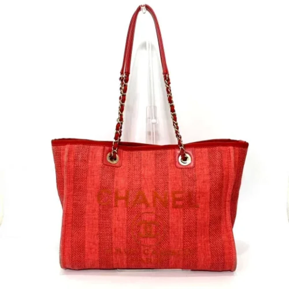 Chanel Vintage Pre-owned Leather chanel-bags Red Dames
