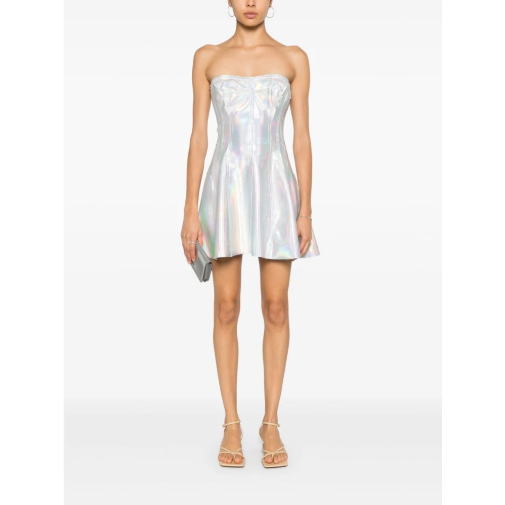 Norma Kamali Witte Jurk voor Vrouwen Aw24 White Dames