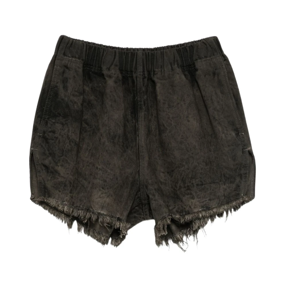 Rick Owens Tower Runway Shorts - Female - Denim Shorts - Gray - M - Shorts