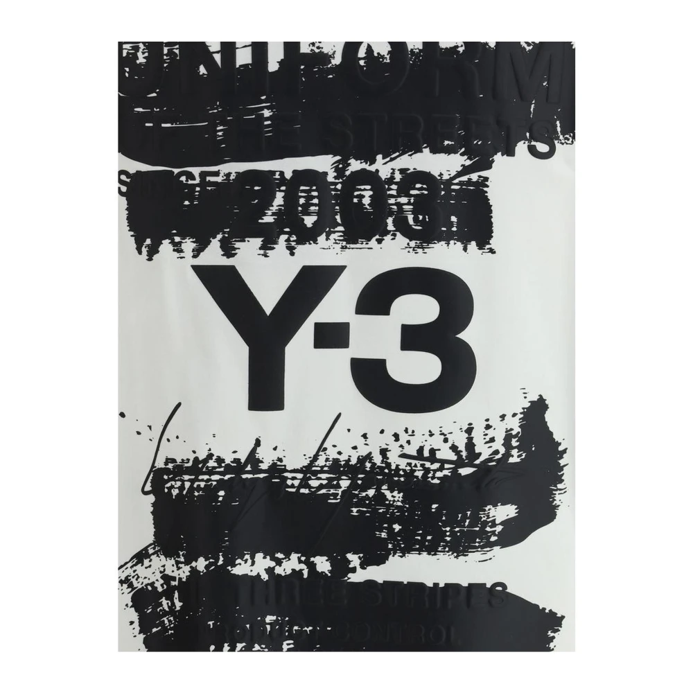 Y-3 Moderne Maxi Print Longsleeve White Heren