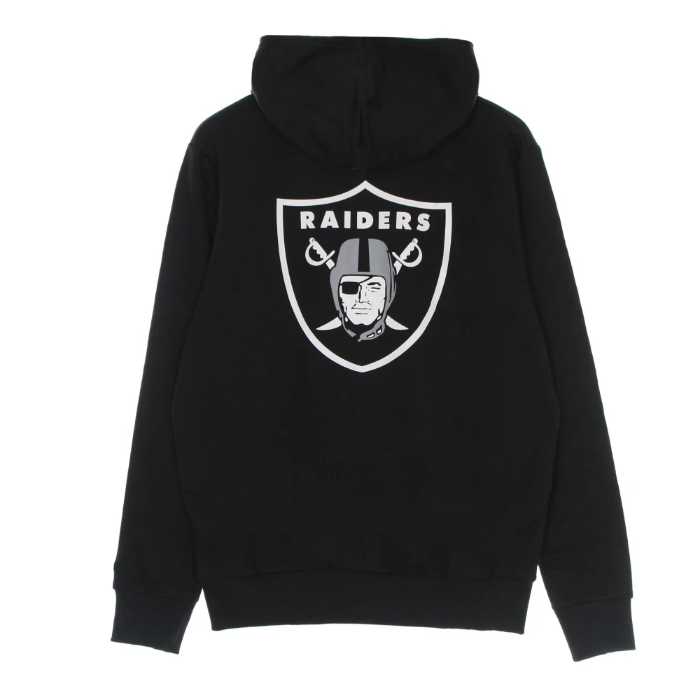 new era NFL Outline Logo Hoodie Zwart Wit Black Heren